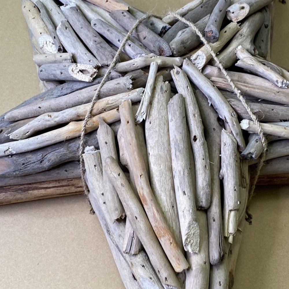Pottery Barn Rustic Pieced Driftwood Stars Wall Art - Set Of 3 ✨ - Picture 11 of 15
